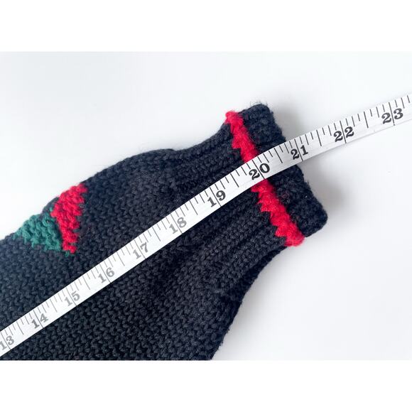 Women's 90s Vintage Maternity Black Knit Sweater Dress Size Large - Picture 5 of 6